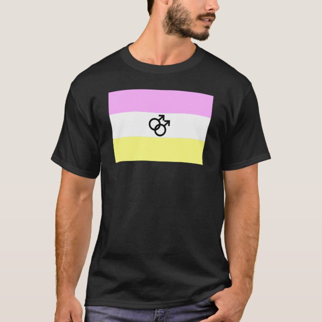 Twink Pride Flagga T Shirt (Framsida)