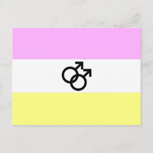Twink Pride Flagga Vykort
