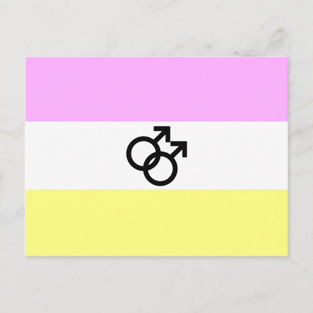 Twink Pride Flagga Vykort (Framsida)