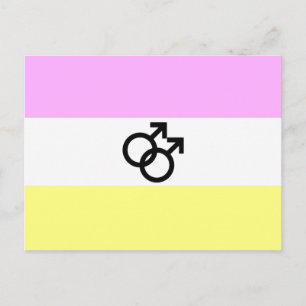 Twink Pride Flagga Vykort