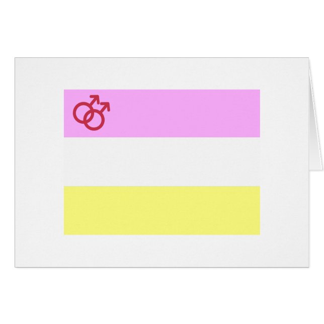 Twink Pride Hälsningskort (Framsidan Horizontal)