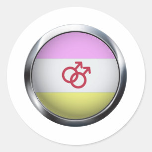TWINK PRIDE MEDALLION RUNT KLISTERMÄRKE