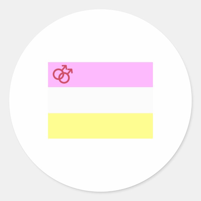 Twink Pride Runt Klistermärke (Framsida)