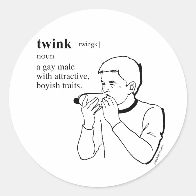 TWINK RUNT KLISTERMÄRKE (Framsida)