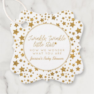 Twink, Twinkle Little Star Baby Shower Gåvor Etiketter