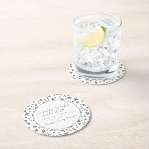 Twink, Twinkle Little Star Baby Shower Underlägg Papper Rund