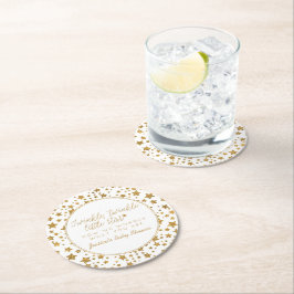 Twink, Twinkle Little Star Baby Shower Underlägg Papper Rund