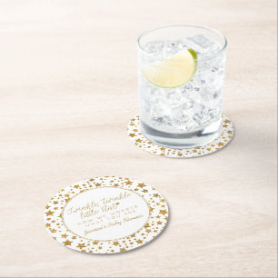 Twink, Twinkle Little Star Baby Shower Underlägg Papper Rund
