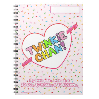 Twinkie Chan lite rosa anteckningsbok Med Spiral