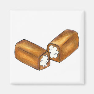 Twinkie Cream-Filled Snack Cake Sunk Food Magnet