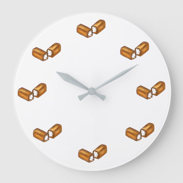 Twinkie Cream-Filled Snack Cakes Sunk Food Foodie Stor Klocka (Framsida)