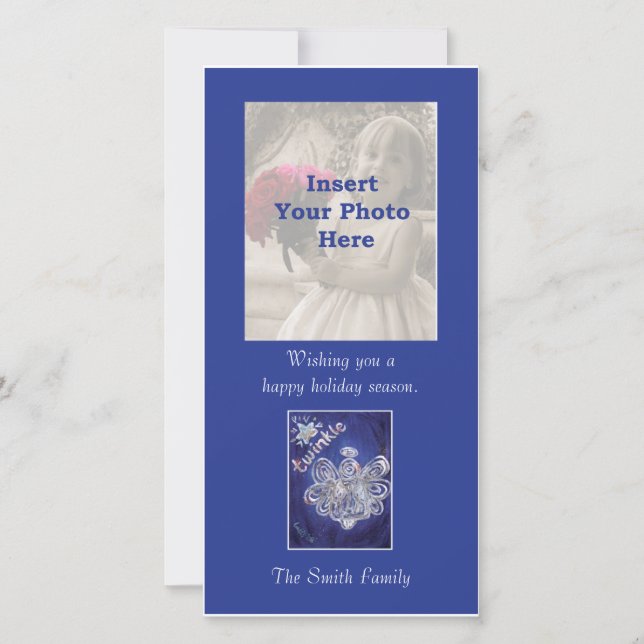 Twinkle Angel-jullkort Julkort (Framsida)