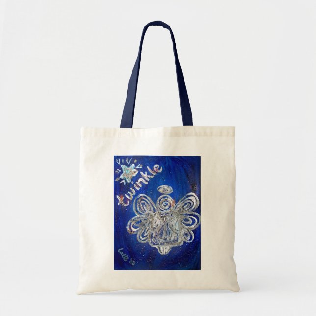 Twinkle Angel Tote Bag Tygkasse (Framsidan)