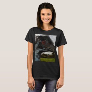 "Twinkle in the Öga: An Emu's Nyfiken Gaze" Tee Shirt
