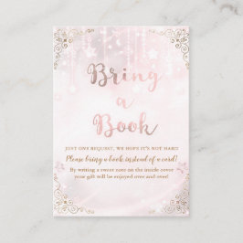 Twinkle lilla Stjärna Rosa Guld Ta med en bok Baby Tilläggskort