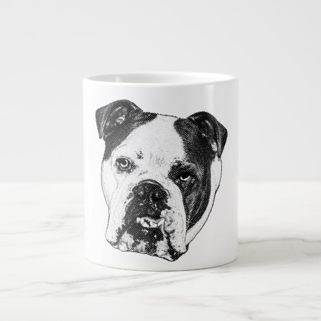 Twinkle-Lit Bulldog Brew Jumbo Mugg (Framsidan)