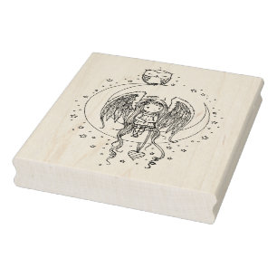 Twinkle Little Angel och Uggla Illustrated Art Stämpel