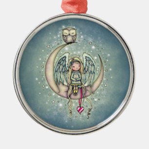 Twinkle Little Angel och Ugglans Illustrerade Kons Julgransprydnad Metall