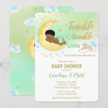 Twinkle Little Star African Baby Shower Neutralt