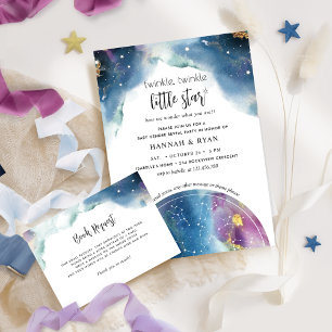Twinkle, Little Star Baby Gender Reveal Party Inbjudningar