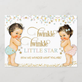Twinkle Little Star Baby Kölnetekjuttning Inbjudningar
