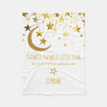 Twinkle Little Star Baby Shower Babyfilt