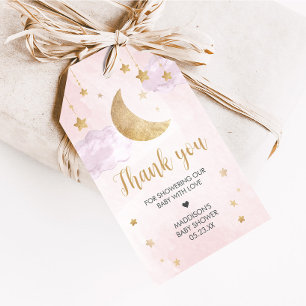Twinkle Little Star Baby Shower Förmånsetiketter Presentetikett