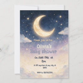 Twinkle Little Star Baby Shower Inbjudan