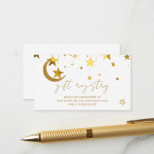 Twinkle Little Star Baby Shower Presentregisterkor