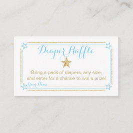 Twinkle Little Star Baby Shower Raffle Tilläggskort