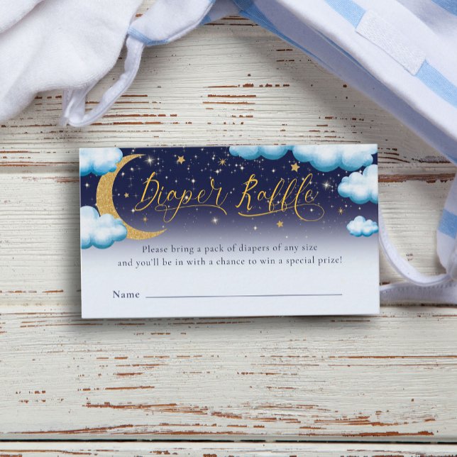 Twinkle Little Star Baby Shower Raffle Tilläggskort (Skapare uppladdad)