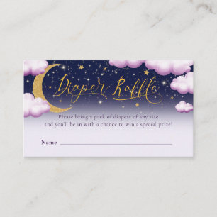 Twinkle Little Star Baby Shower Raffle Tilläggskort