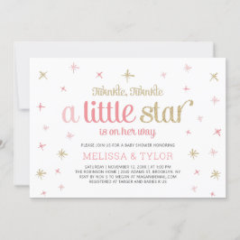 Twinkle Little Star Baby Shower, Sprinkle Inbjudningar