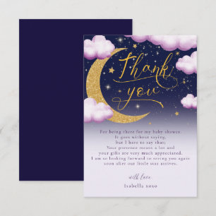 Twinkle Little Star Baby Shower Tack Kort