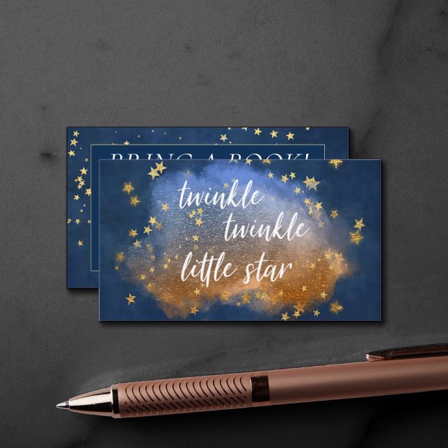 Twinkle Little Star | Begäran från Blue Guld Brown Tilläggskort (Skapare uppladdad)