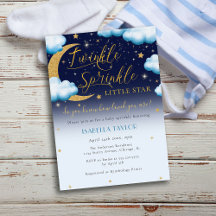 Twinkle Little Star Blue Boy Baby Sprinkle