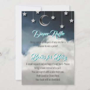 Twinkle Little Star Diaper Raffle & Bokar för Baby Meddelande