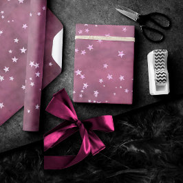 Twinkle Little Star | Dusty Mauve Rosa Silver Gråt Presentpapper