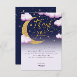 Twinkle Little Star Flickans 1-årsdag Tack