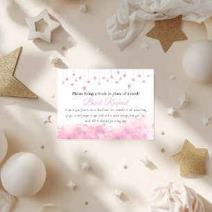 Twinkle Little Star Flicker Böcker för Baby Shower Tilläggskort