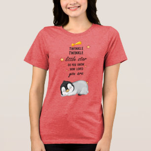Twinkle Little Star för sömnpenguin T- T Shirt