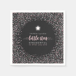 Twinkle Little Star Första födelsedagen Napkin Pappersservett