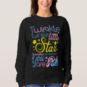 Twinkle Little Star Grandma undrar vad du är - T Shirt