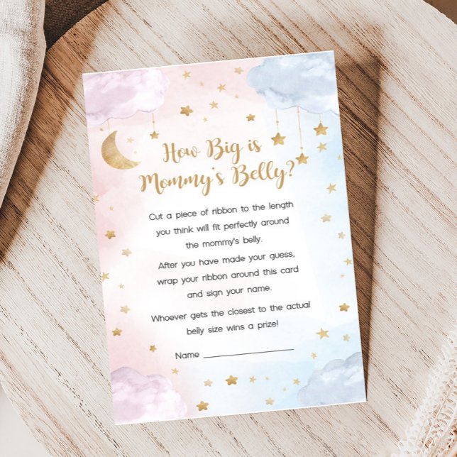 Twinkle Little Star Könsuppenbarelse Hur Stor Matc (Twinkle Little Star Gender Reveal Game)
