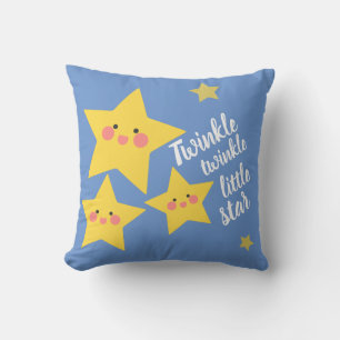 Twinkle Little Star Lycklig Gult Stars Kudde