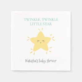 Twinkle Little Star Nursery Rhyme Baby Shower Pappersservett