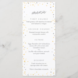 Twinkle Little Star Party / Shower Menu Meny