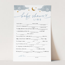 Twinkle Little Star Pojke Baby Shower Libs Spel