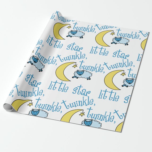 Twinkle Little Star Presentpapper (Utrullad)