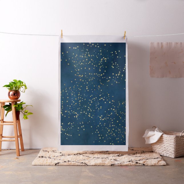 Twinkle Little Star | Skrot av marin blå koppar Gu Tyg (In Situ)